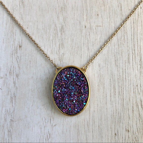 Druzy Necklace - Picture 3 of 4